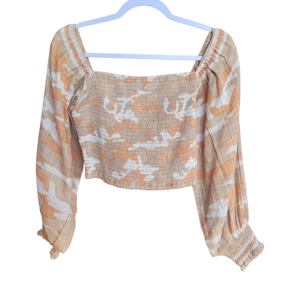 Z & L Europe Camo Blouse Medium